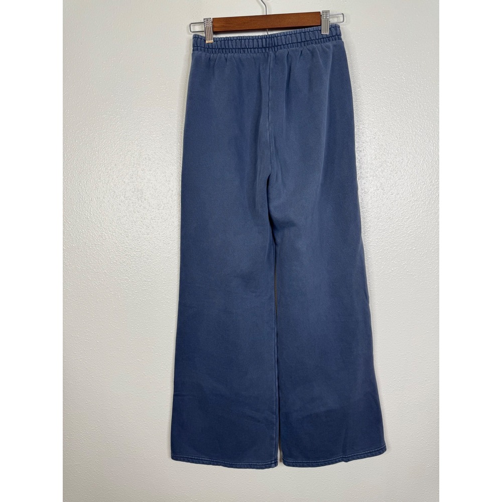Abercrombie & Fitch Garment Dyed Wide Leg Sweatpants Navy Blue XS Joggers - Picture 2 of 4